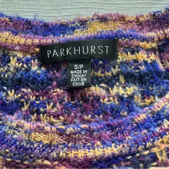 Parkhurst Maeve Pullover Multicolor Textured Crew Neck Sweater - Picture 3 of 9